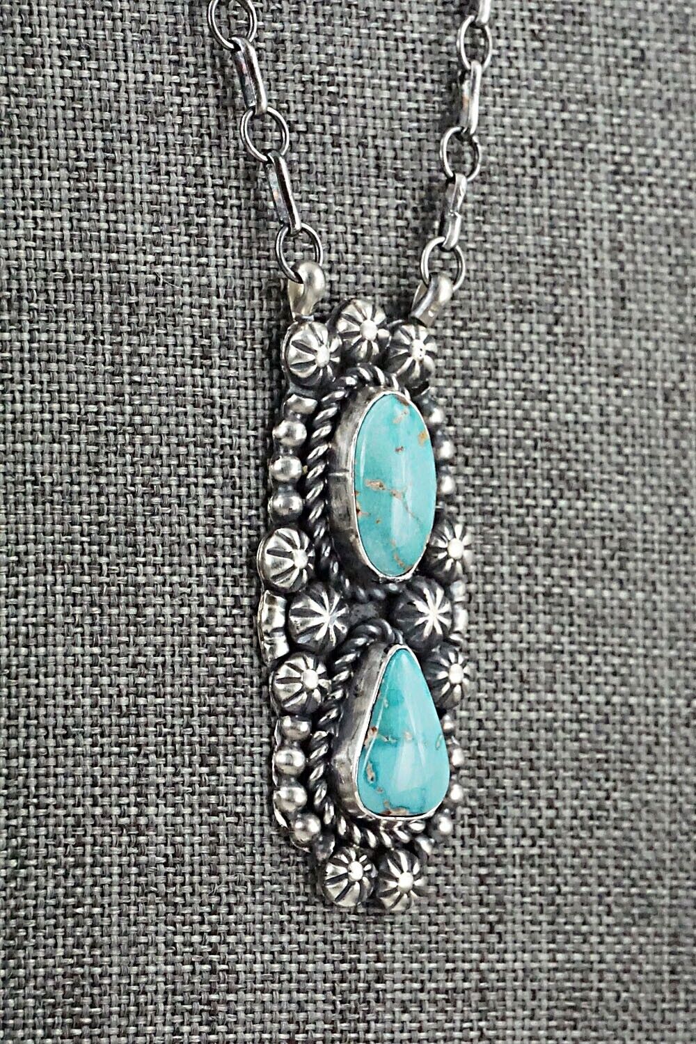 Turquoise & Sterling Silver Necklace - Jeff James