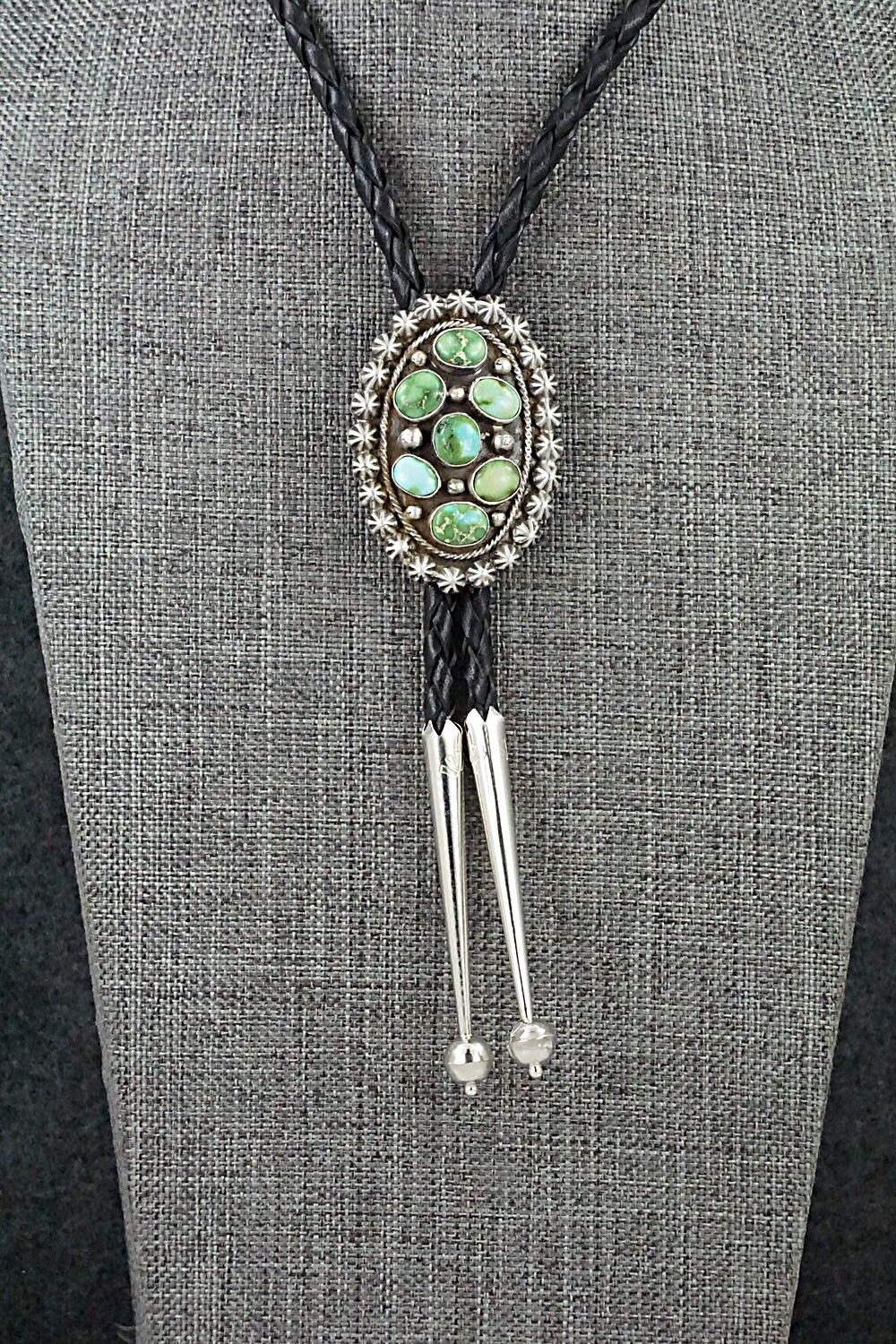 Turquoise & Sterling Silver Bolo Tie - Paige Gordon