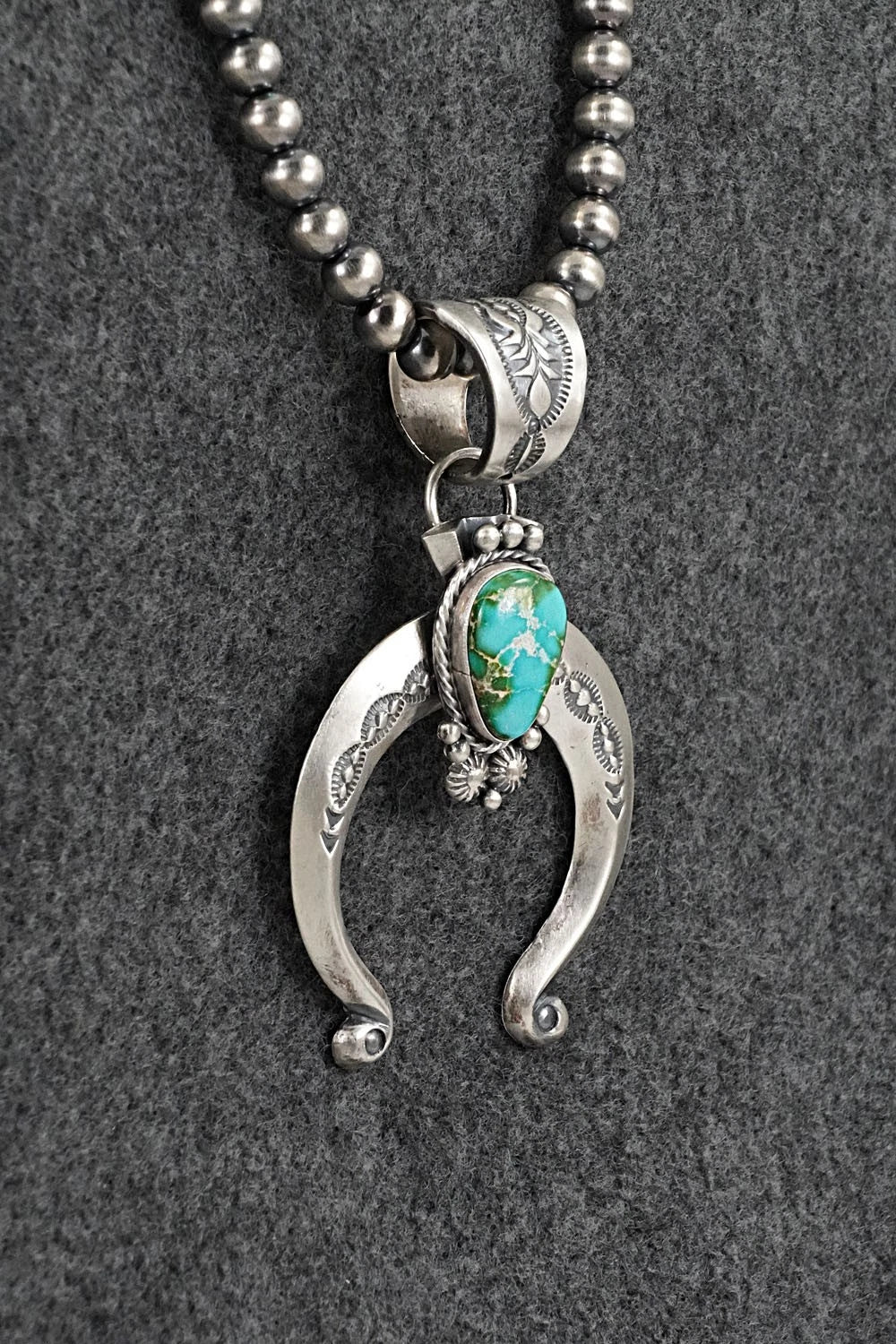 Turquoise & Sterling Silver Necklace - Samuel Yellowhair