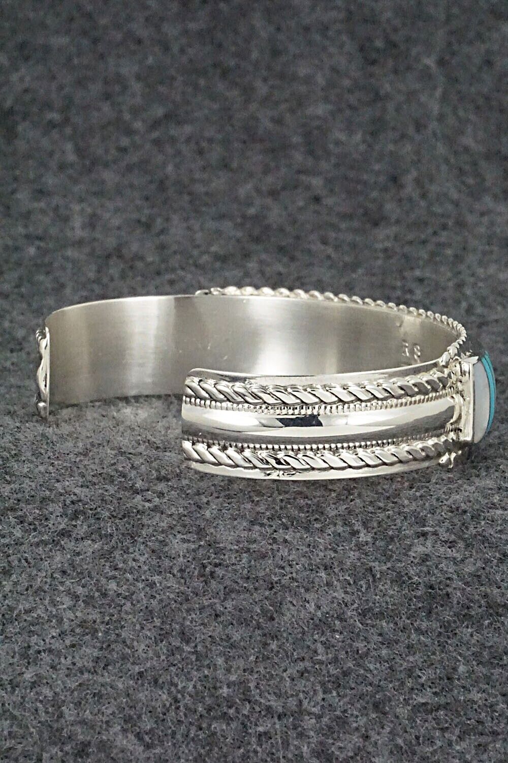 Multi Stone & Sterling Silver Inlay Bracelet - Rebecca Sheyka