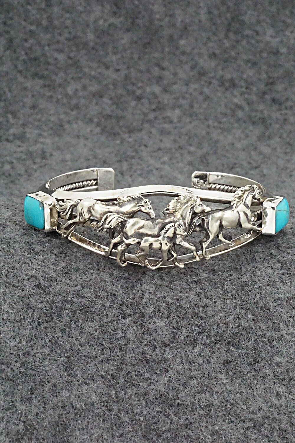 Turquoise & Sterling Silver Bracelet - Bobby Platero