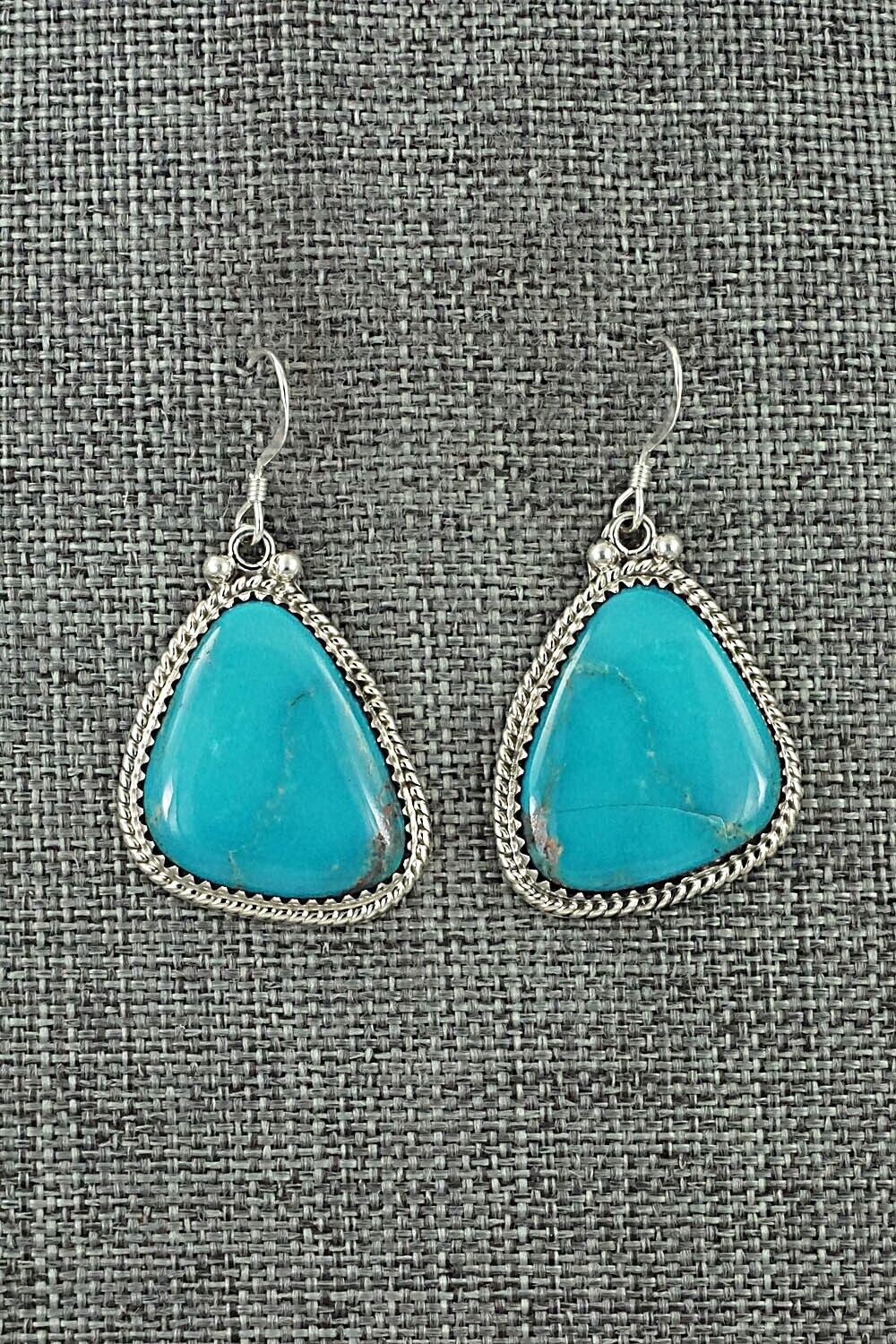 Turquoise & Sterling Silver Earrings - Sharon McCarthy