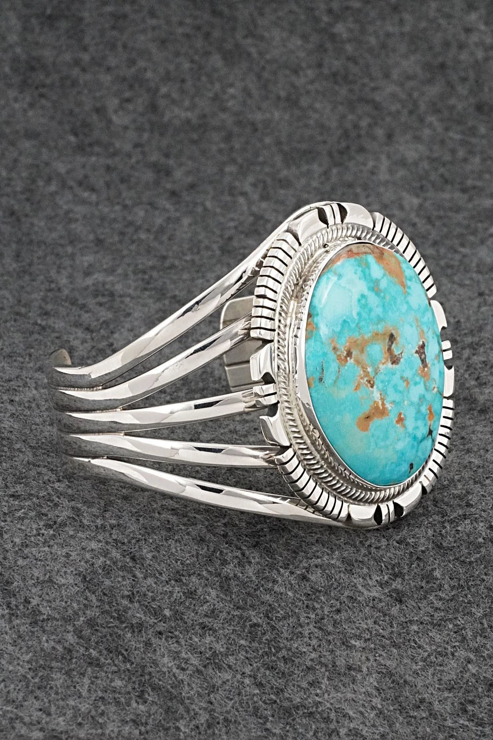 Turquoise & Sterling Silver Bracelet - Thomas Yazzie
