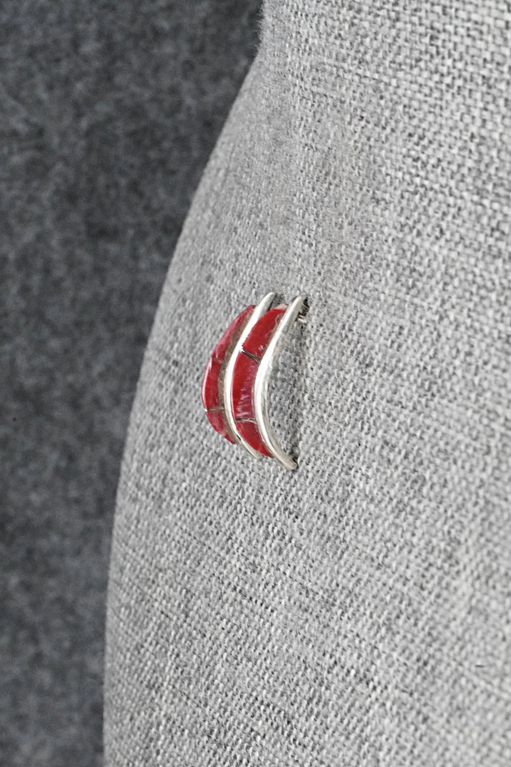 Coral & Sterling Silver Earrings - Kent Lonjose