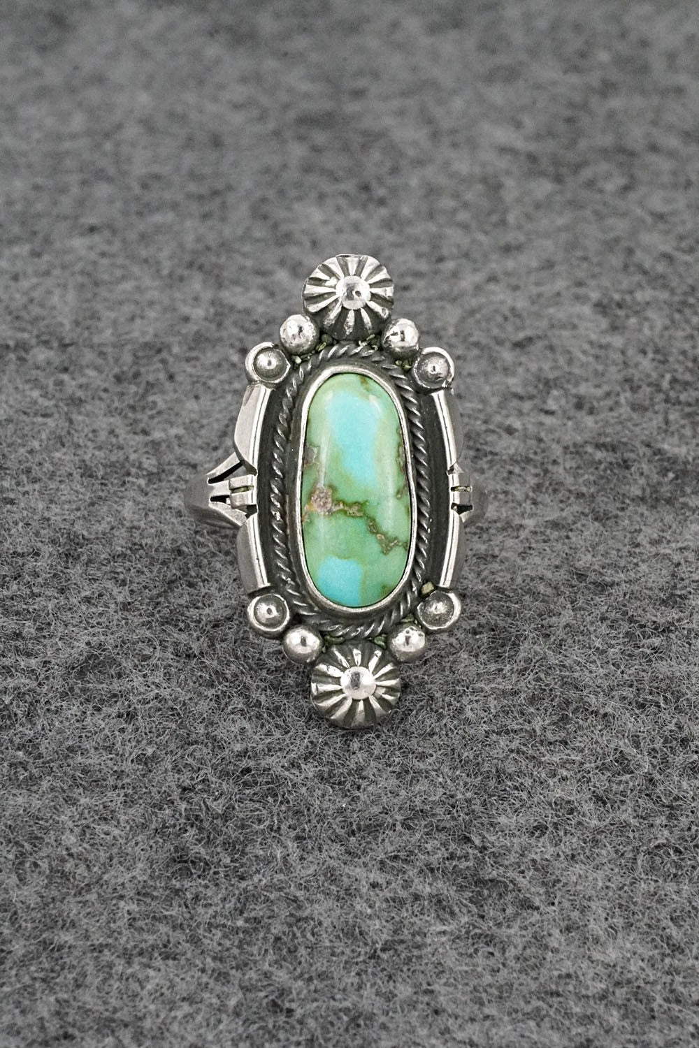 Turquoise & Sterling Silver Ring - Marita Benally - Size 7.5