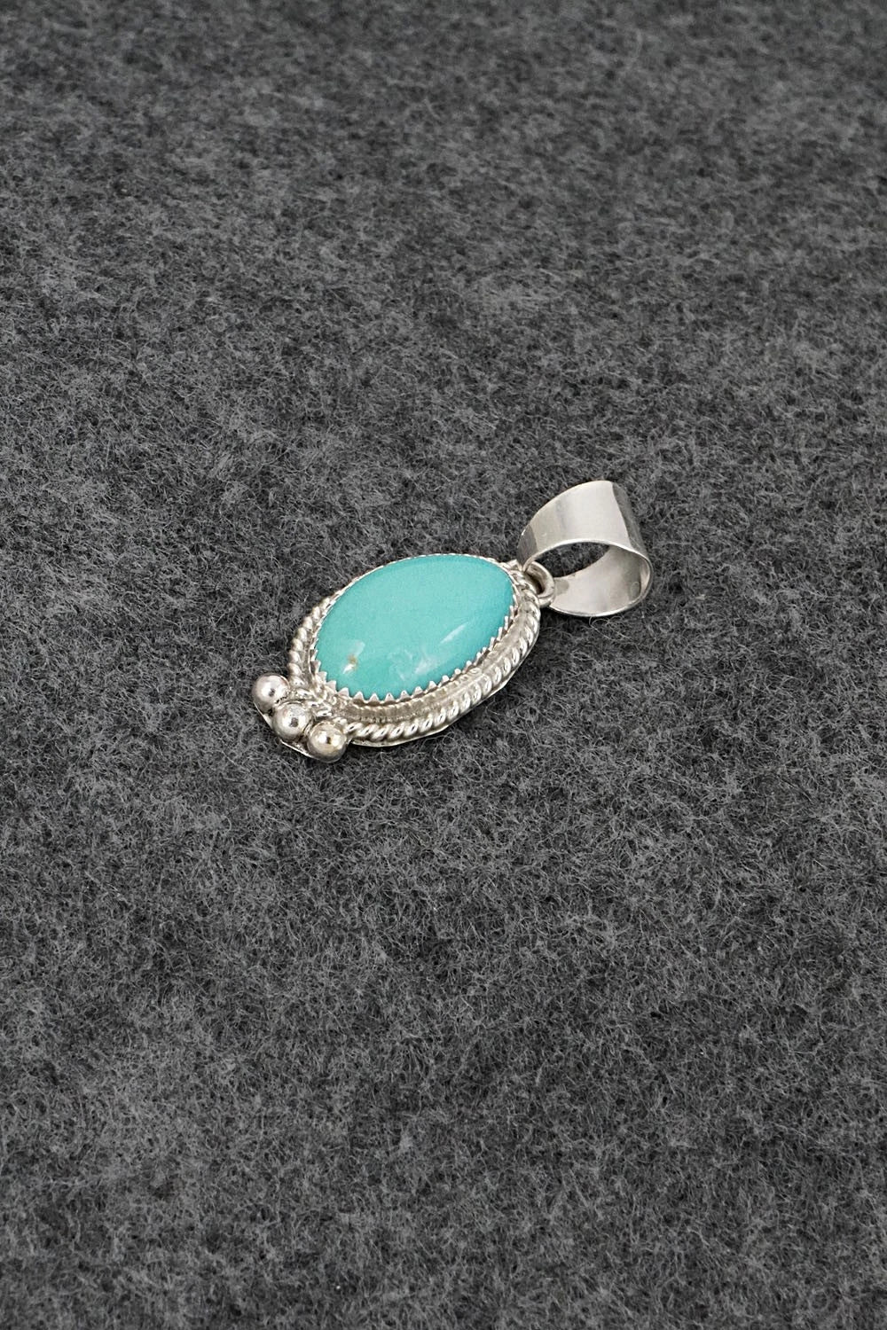 Turquoise & Sterling Silver Pendant - Byron Begay