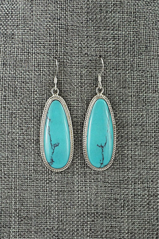 Turquoise & Sterling Silver Earrings - Sharon McCarthy