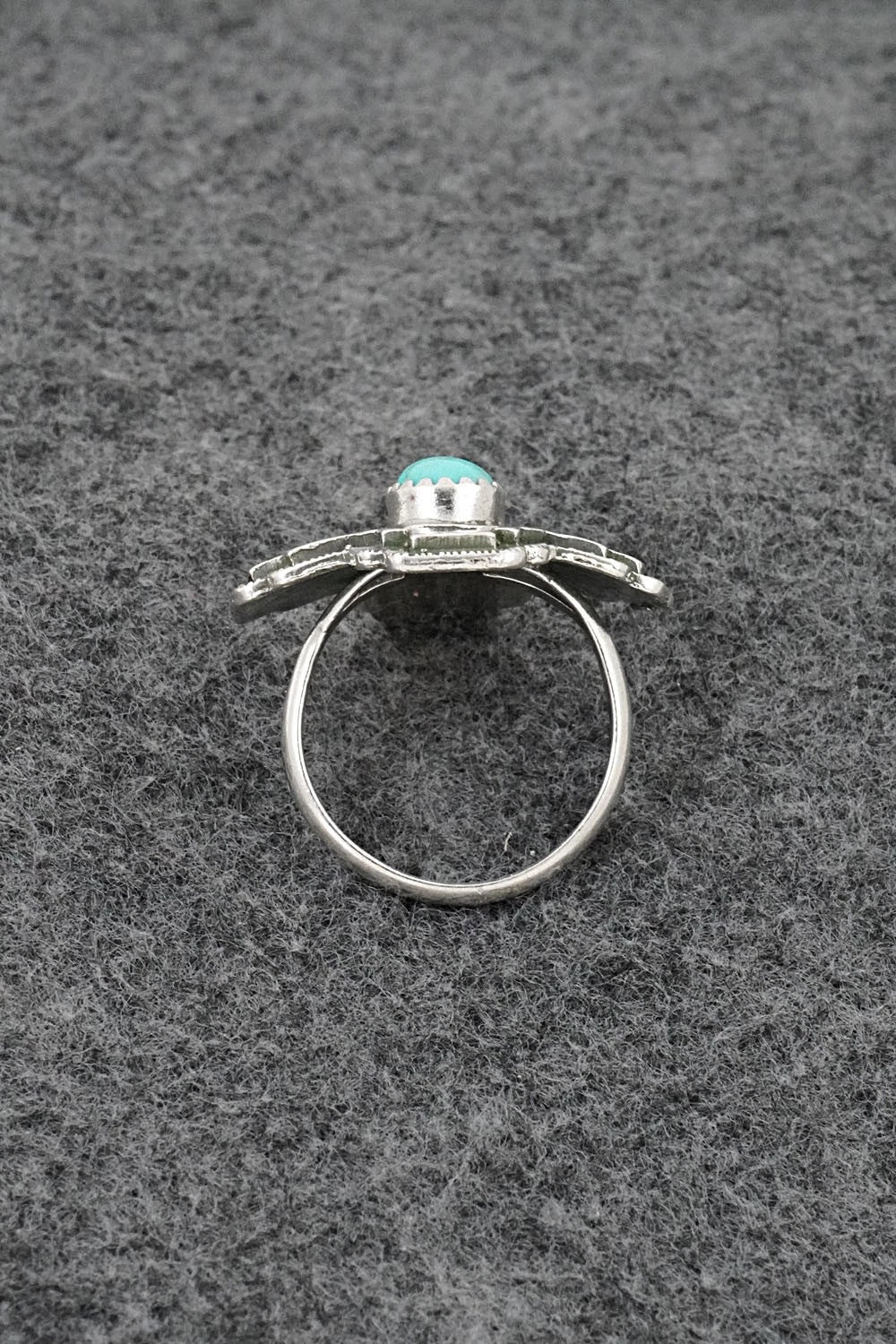 Turquoise and Sterling Silver Ring - Letricia Largo - Size 6.75