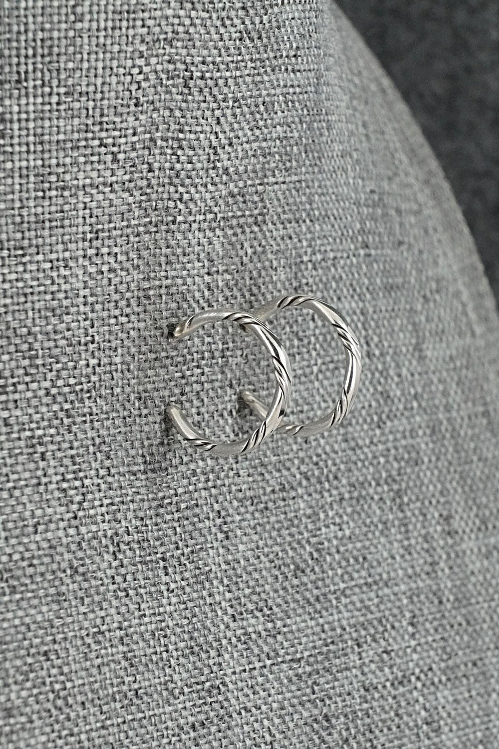 Sterling Silver Hoop Earrings - Elaine Tahe