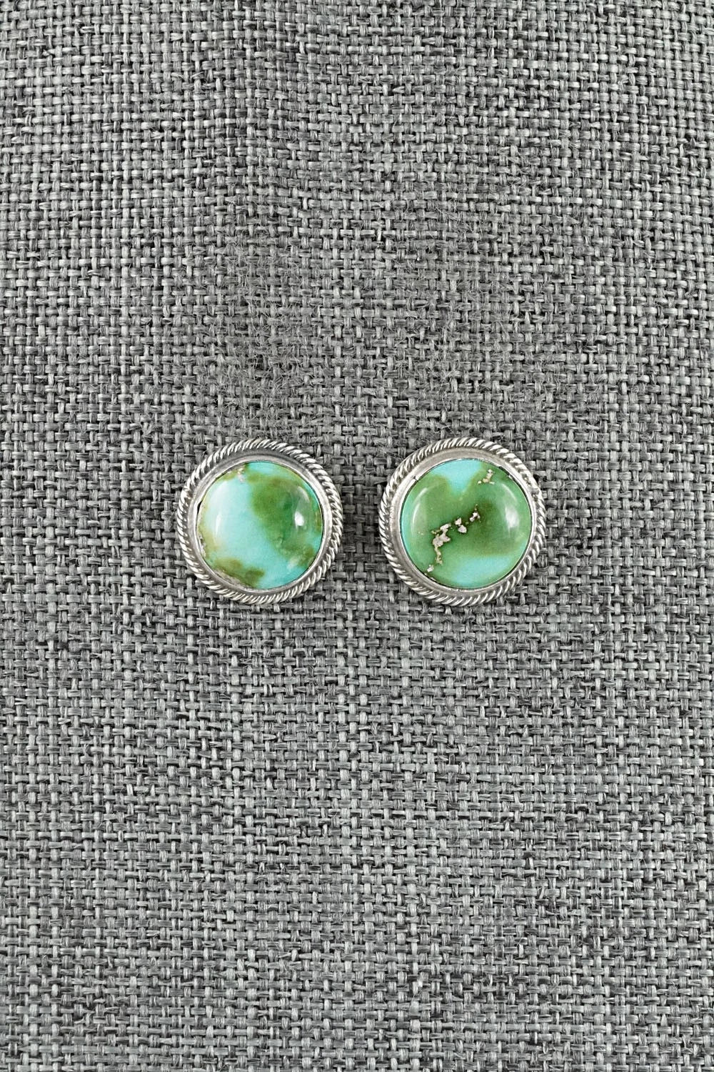 Turquoise & Sterling Silver Necklace and Earrings Set - Darrin Livingston