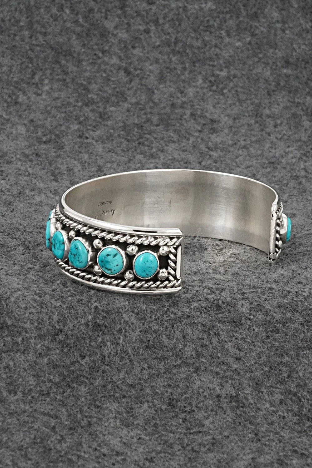 Turquoise & Sterling Silver Bracelet - Chester Charley