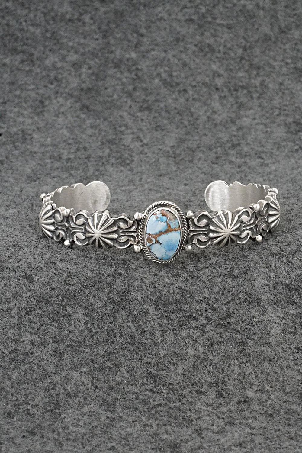 Turquoise & Sterling Silver Bracelet - Thomas Yazzie