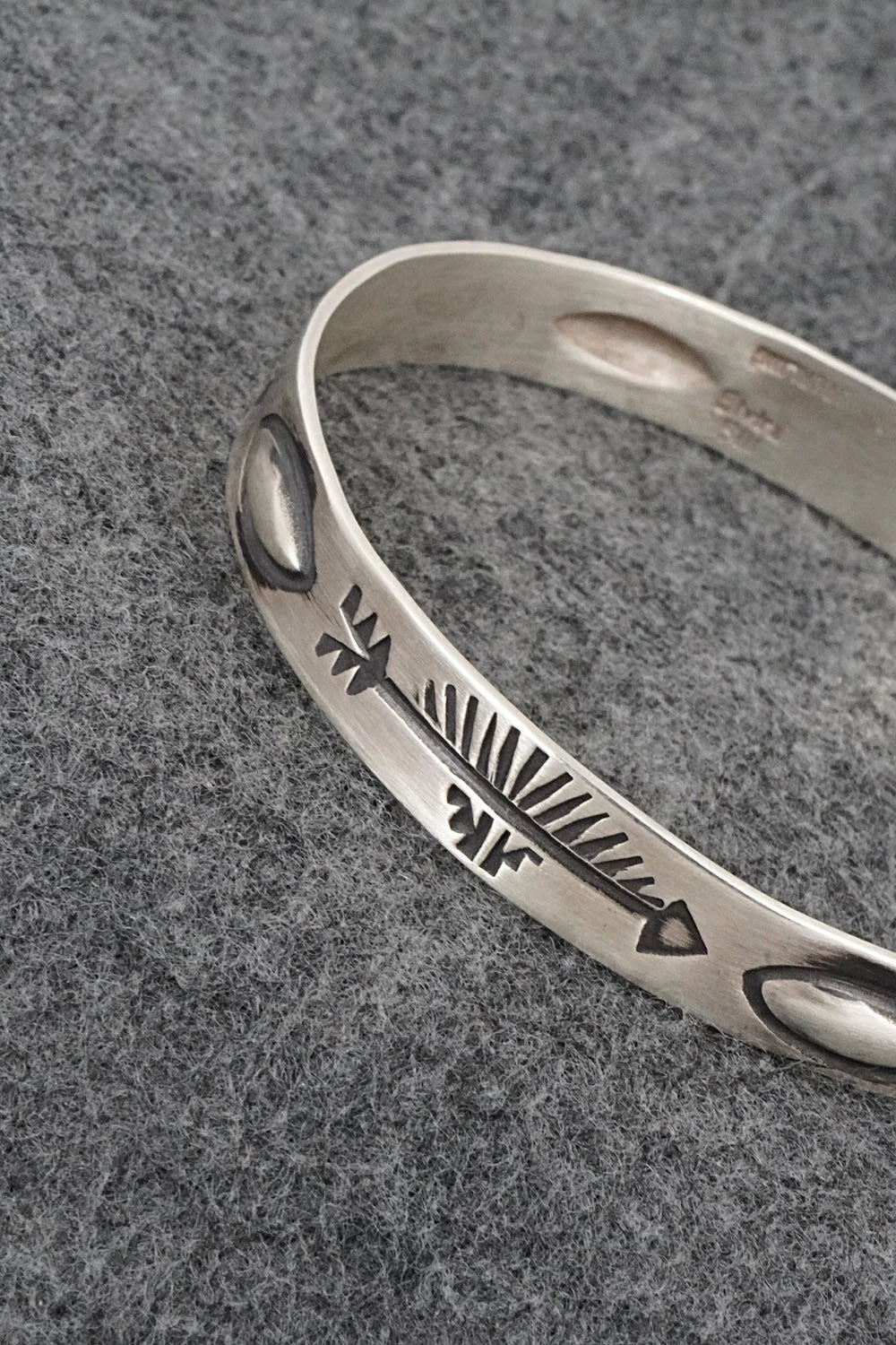 Sterling Silver Bangle Bracelet - Elvira Bill