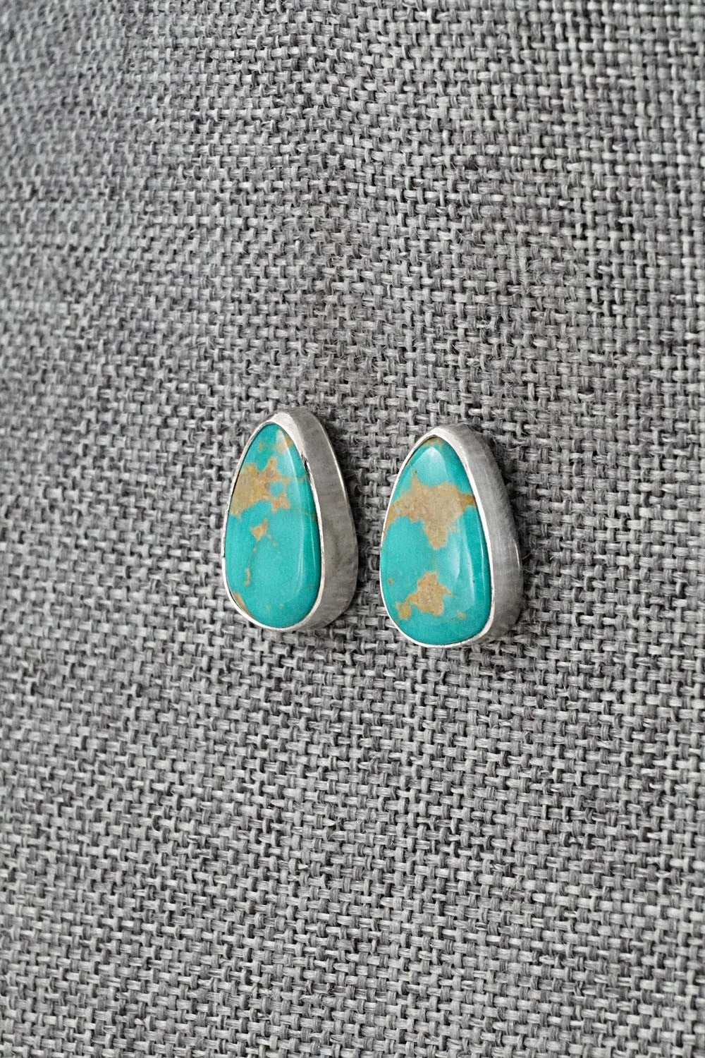 Turquoise & Sterling Silver Earrings - Rosemary Saunders
