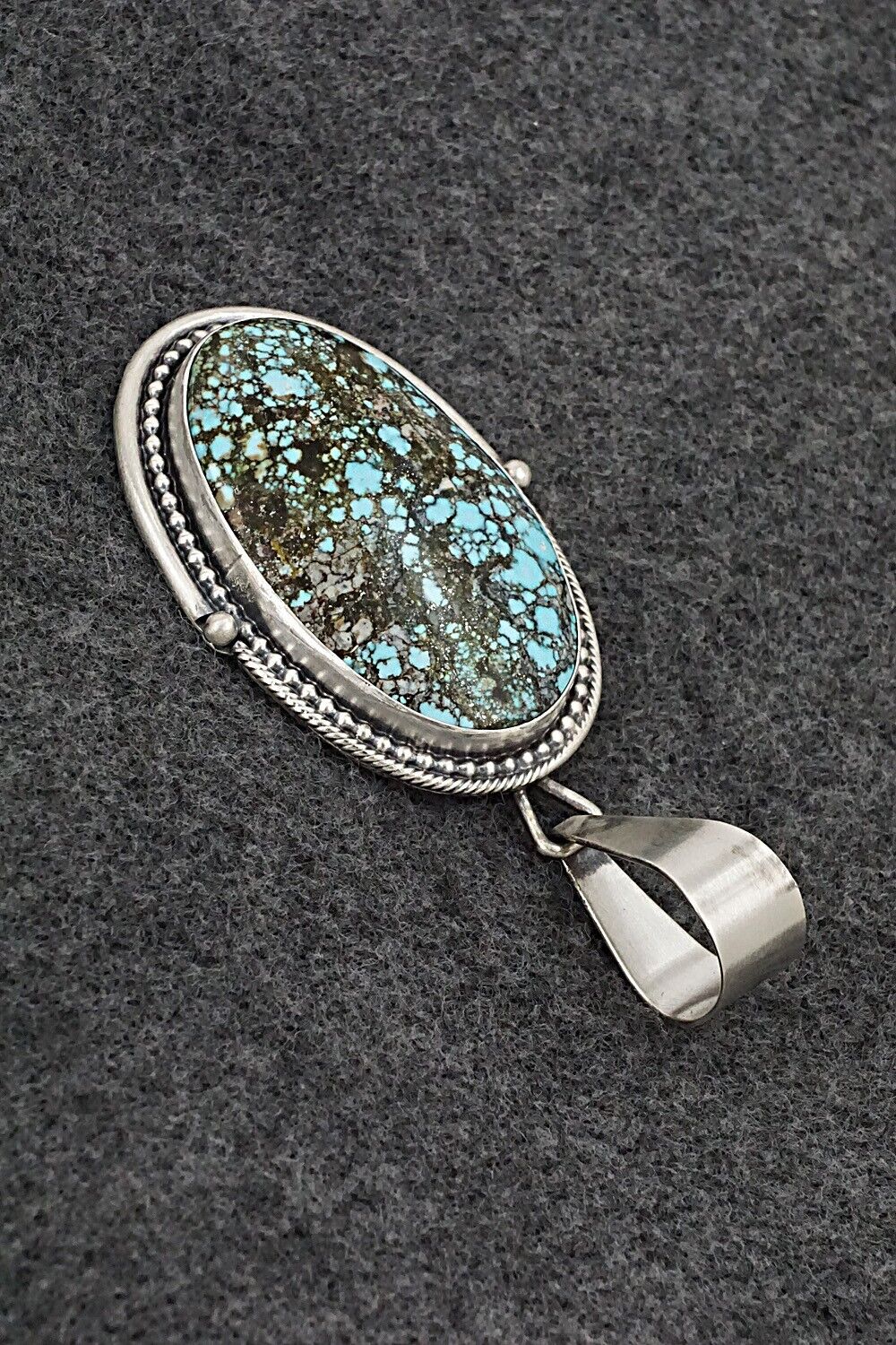 Turquoise & Sterling Silver Pendant - Daniel Benally