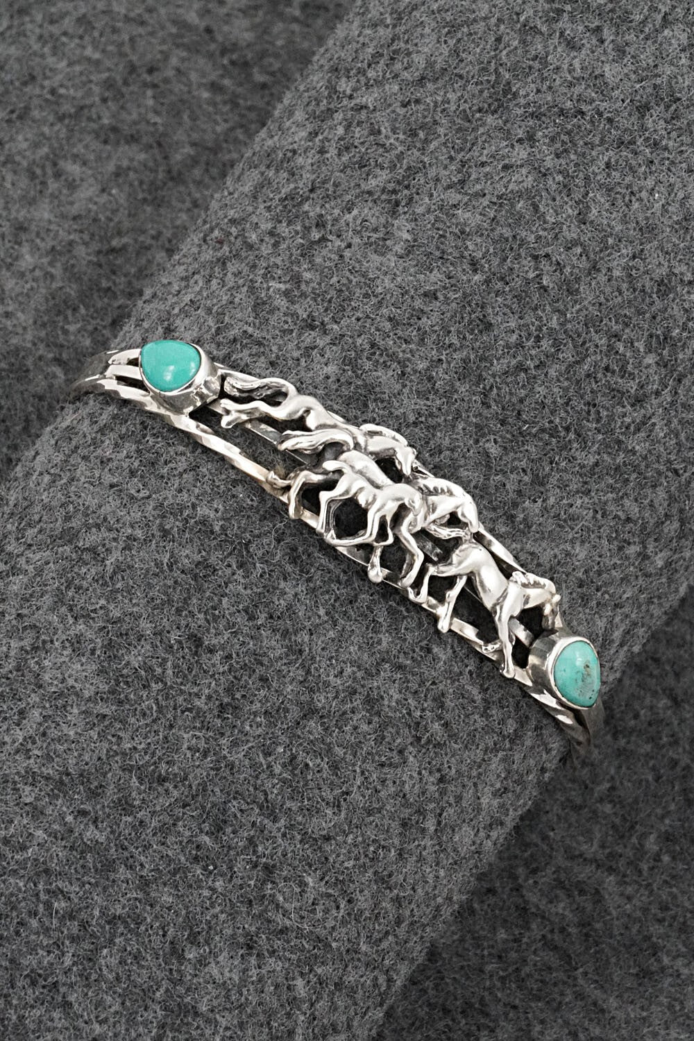 Turquoise & Sterling Silver Bracelet - Bobby Platero