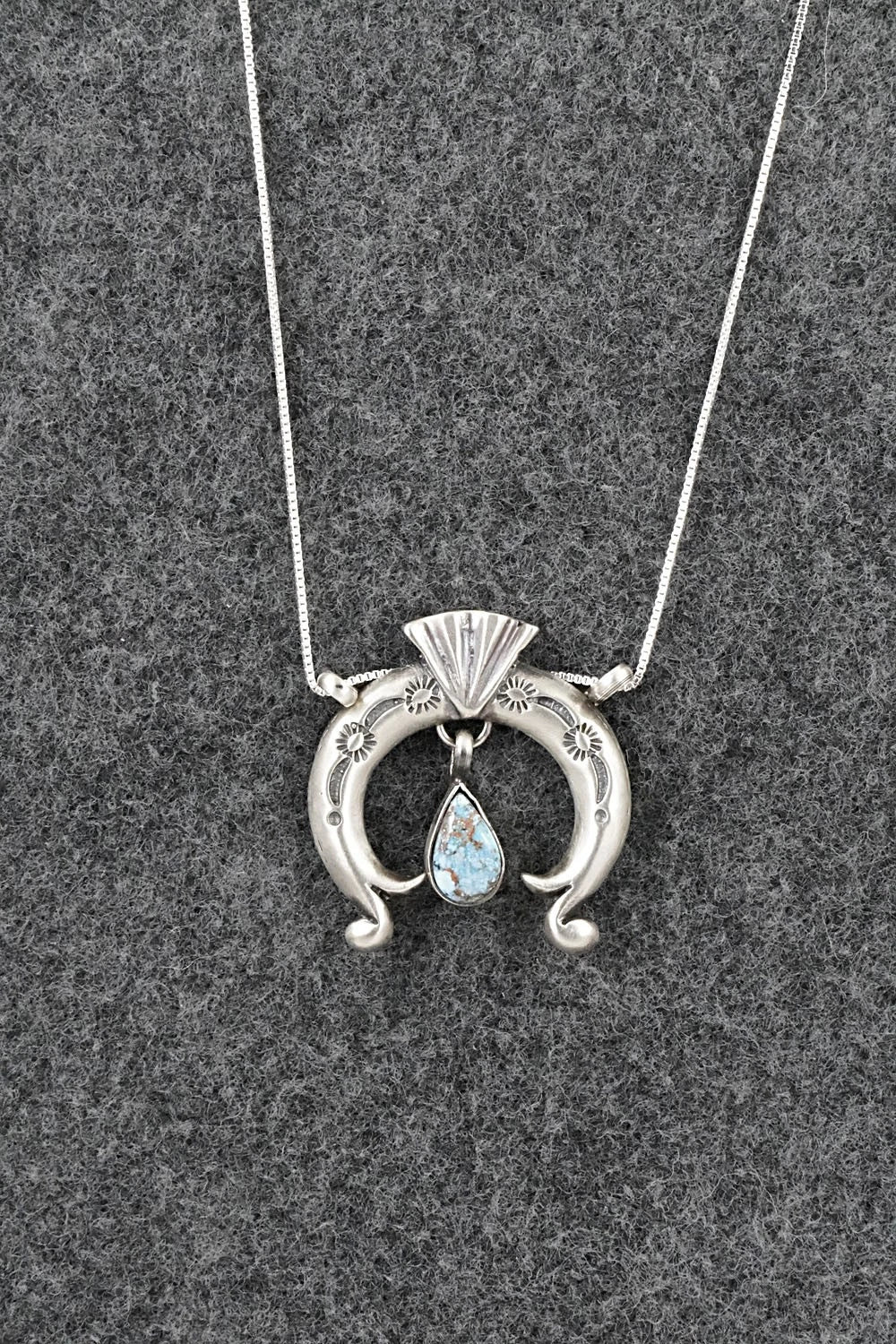 Turquoise & Sterling Silver Necklace - Gary Shorty