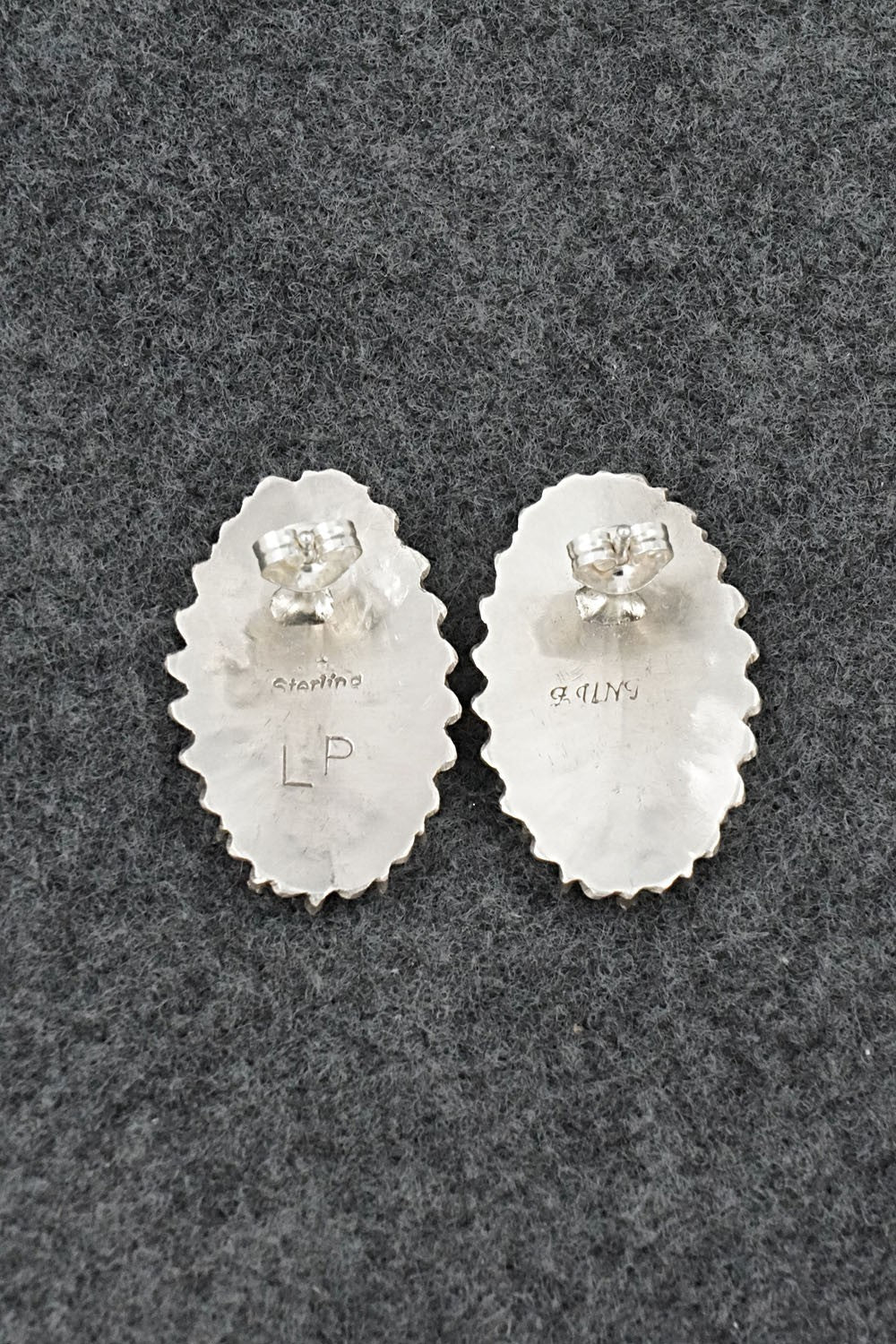 Turquoise & Sterling Silver Earrings - Lorena Peina