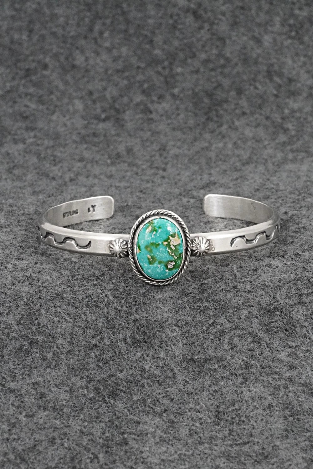 Turquoise & Sterling Silver Bracelet - Samuel Yellowhair