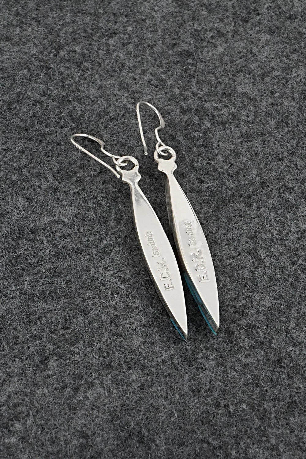Multi-Stone Inlay & Sterling Silver Earrings - Cleo Kallestewa