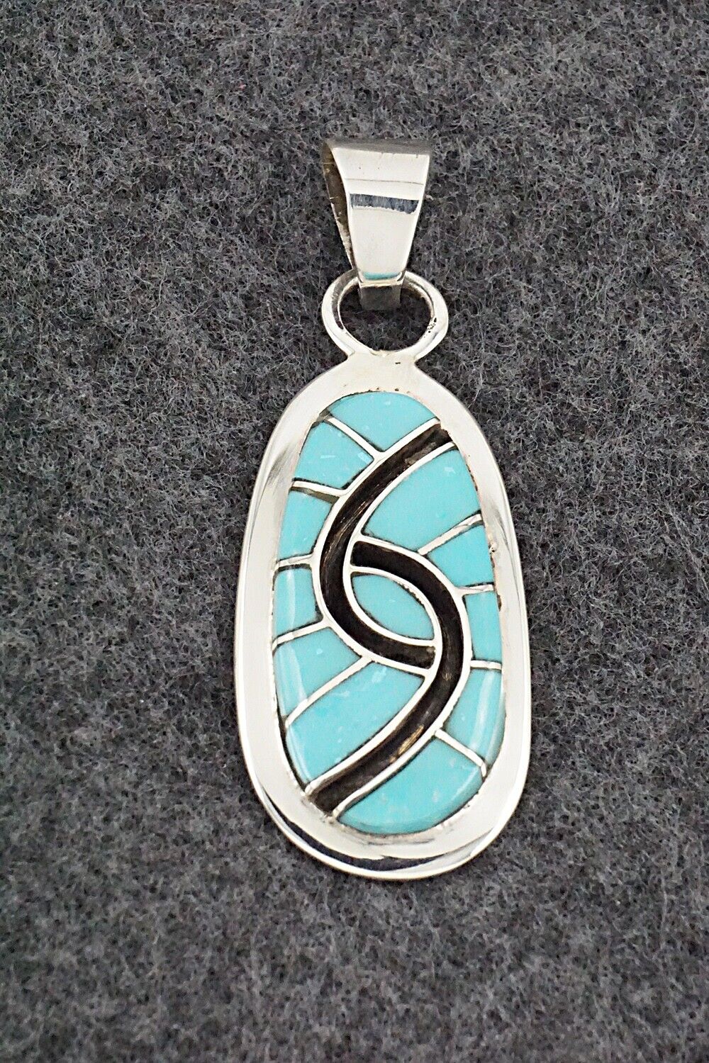 Turquoise & Sterling Silver Pendant - Amy Wesley