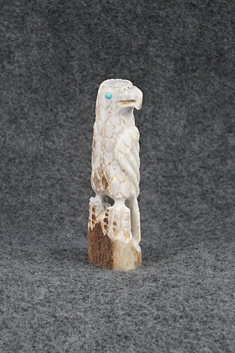 Eagle Zuni Fetish Carving - Garrick Weeka