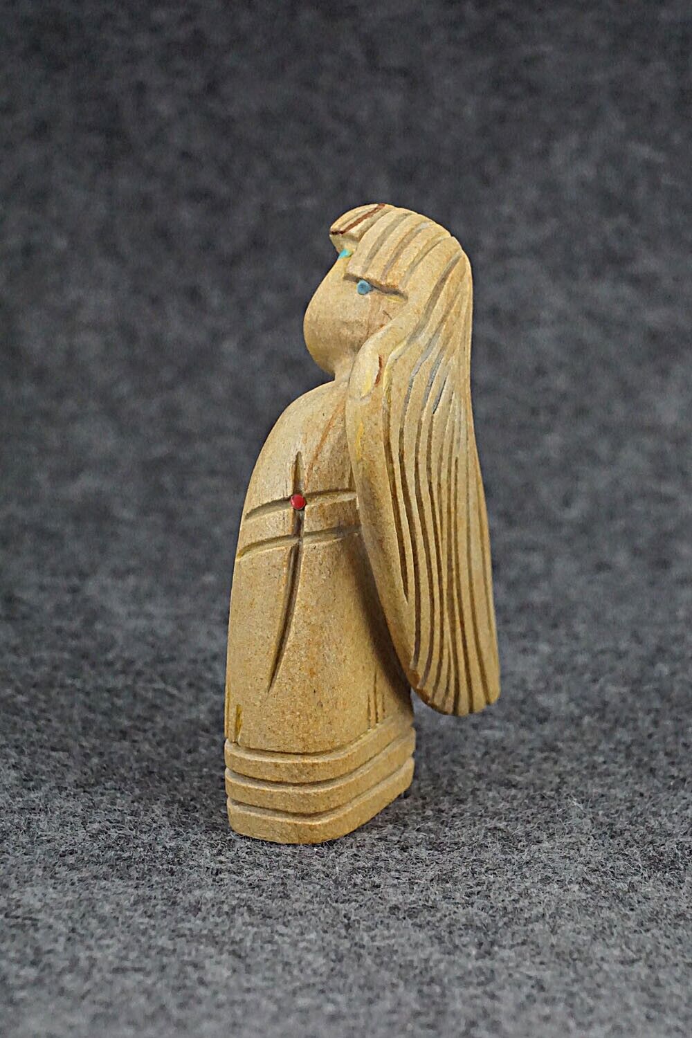 Corn Maiden Zuni Fetish Carving - Douglas Martza