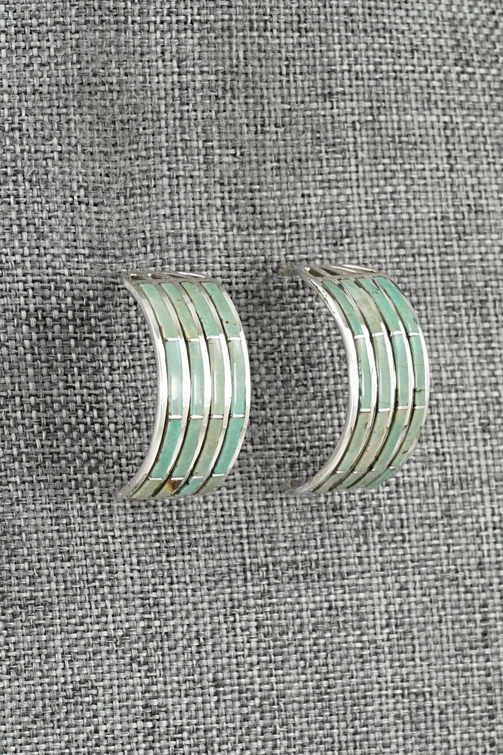 Turquoise & Sterling Silver Earrings - Andrew Enrico