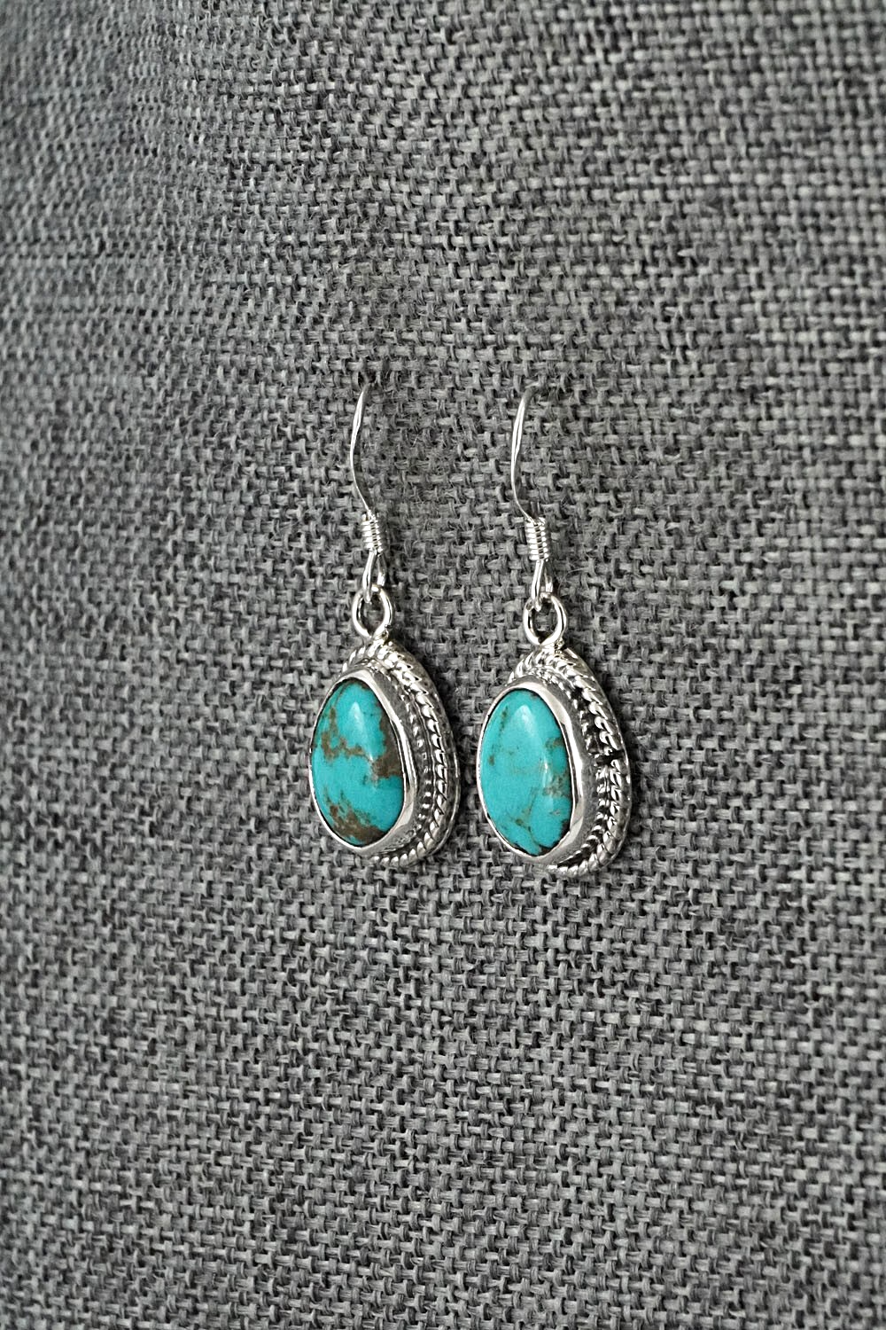 Turquoise & Sterling Silver Earrings - Sharon McCarthy