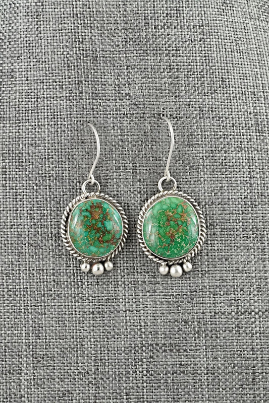 Turquoise & Sterling Silver Earrings - Eugene Gruber