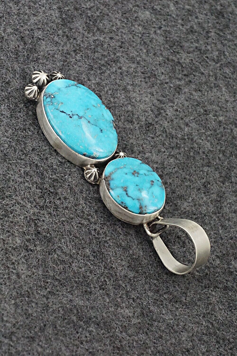 Turquoise & Sterling Silver Pendant - Bobby Johnson