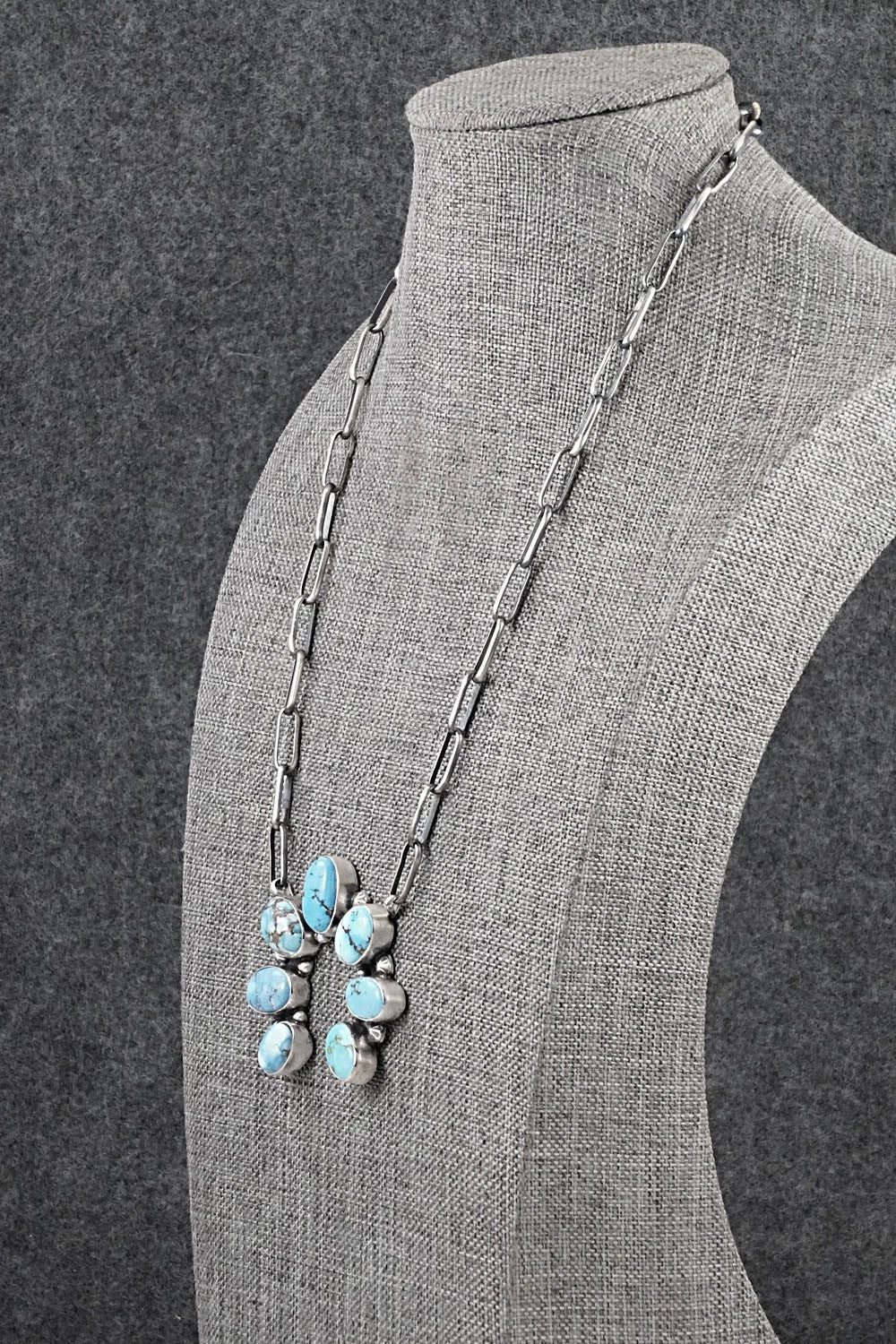 Turquoise & Sterling Silver Necklace - Darrin Livingston