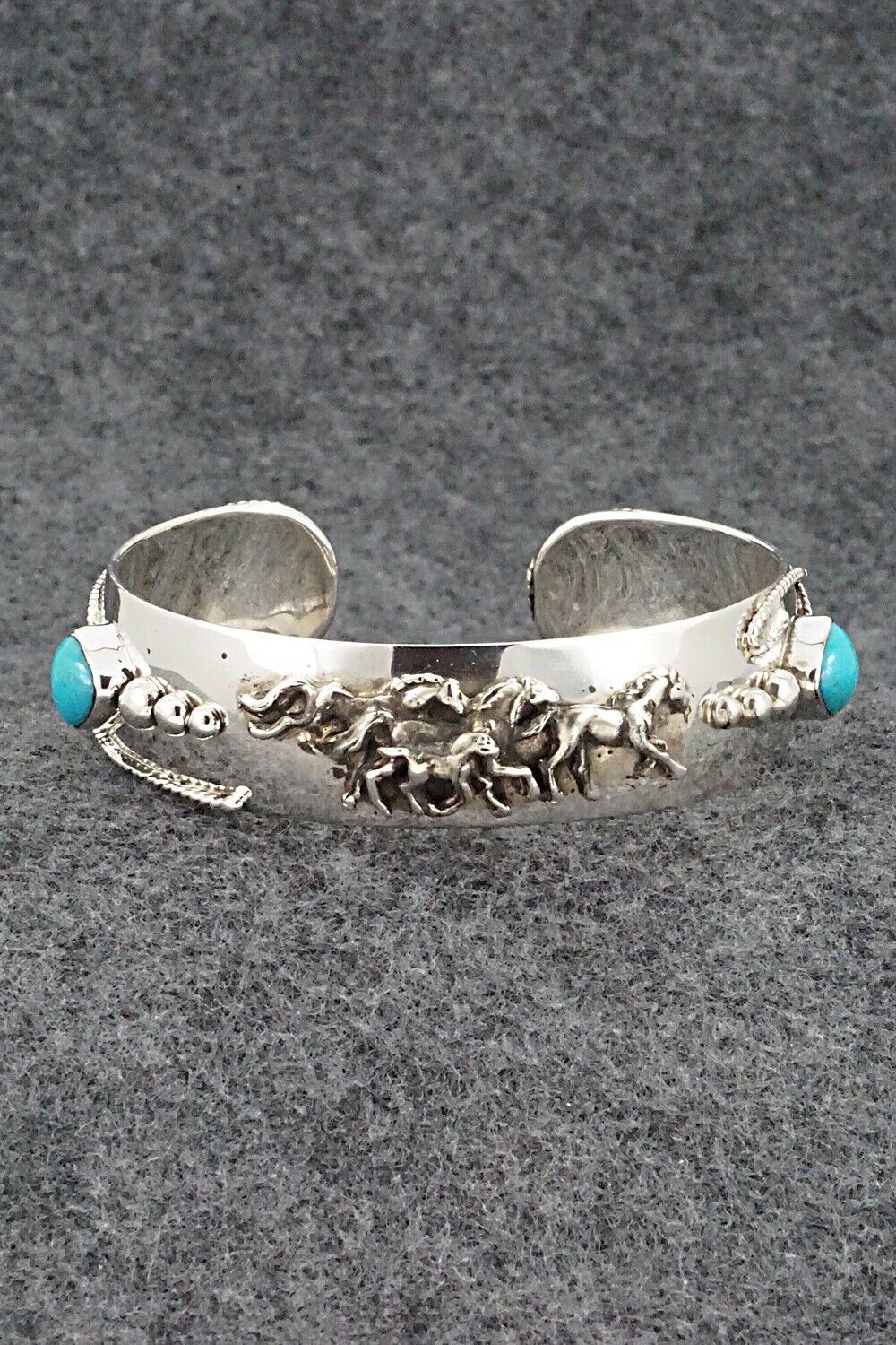 Turquoise & Sterling Silver Bracelet - Bobby Platero