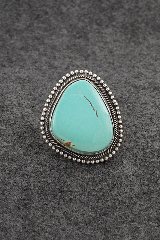 Turquoise & Sterling Silver Ring - Randy Boyd - Size 7.5