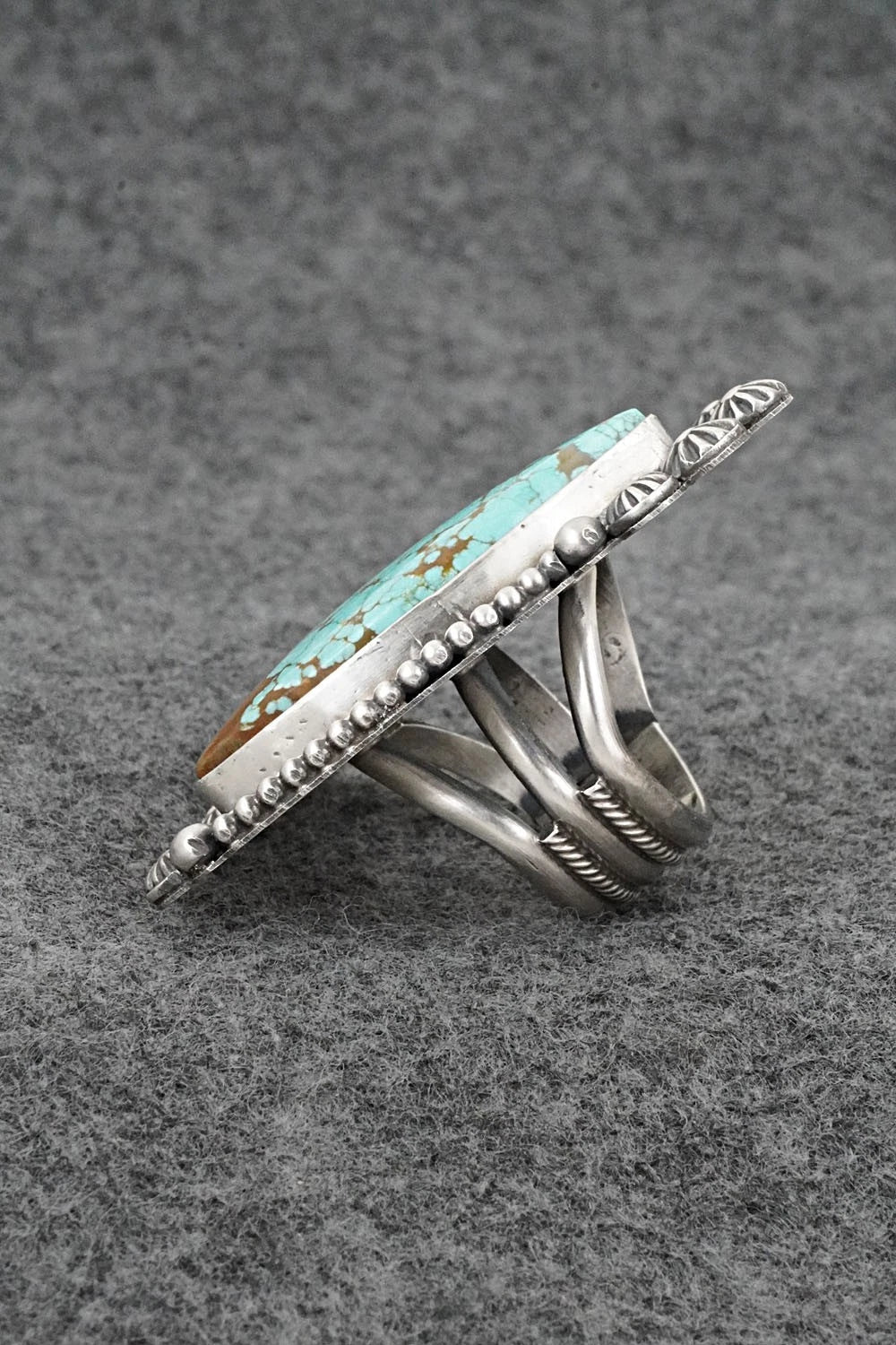 Turquoise & Sterling Silver Ring - Michael Calladitto - Size 7.5