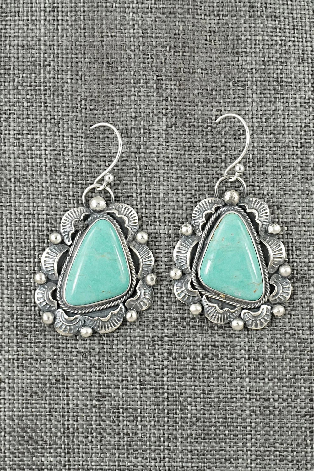 Turquoise & Sterling Silver Earrings - Jackson Hoskie