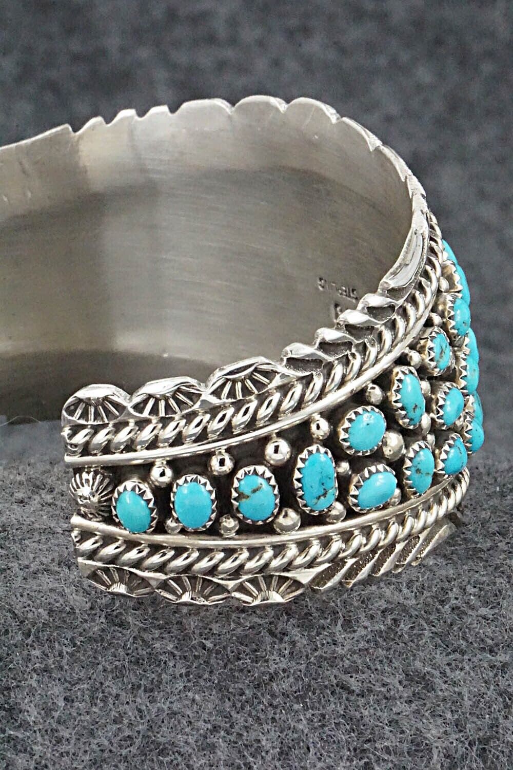 Turquoise & Sterling Silver Bracelet - Tina Jones