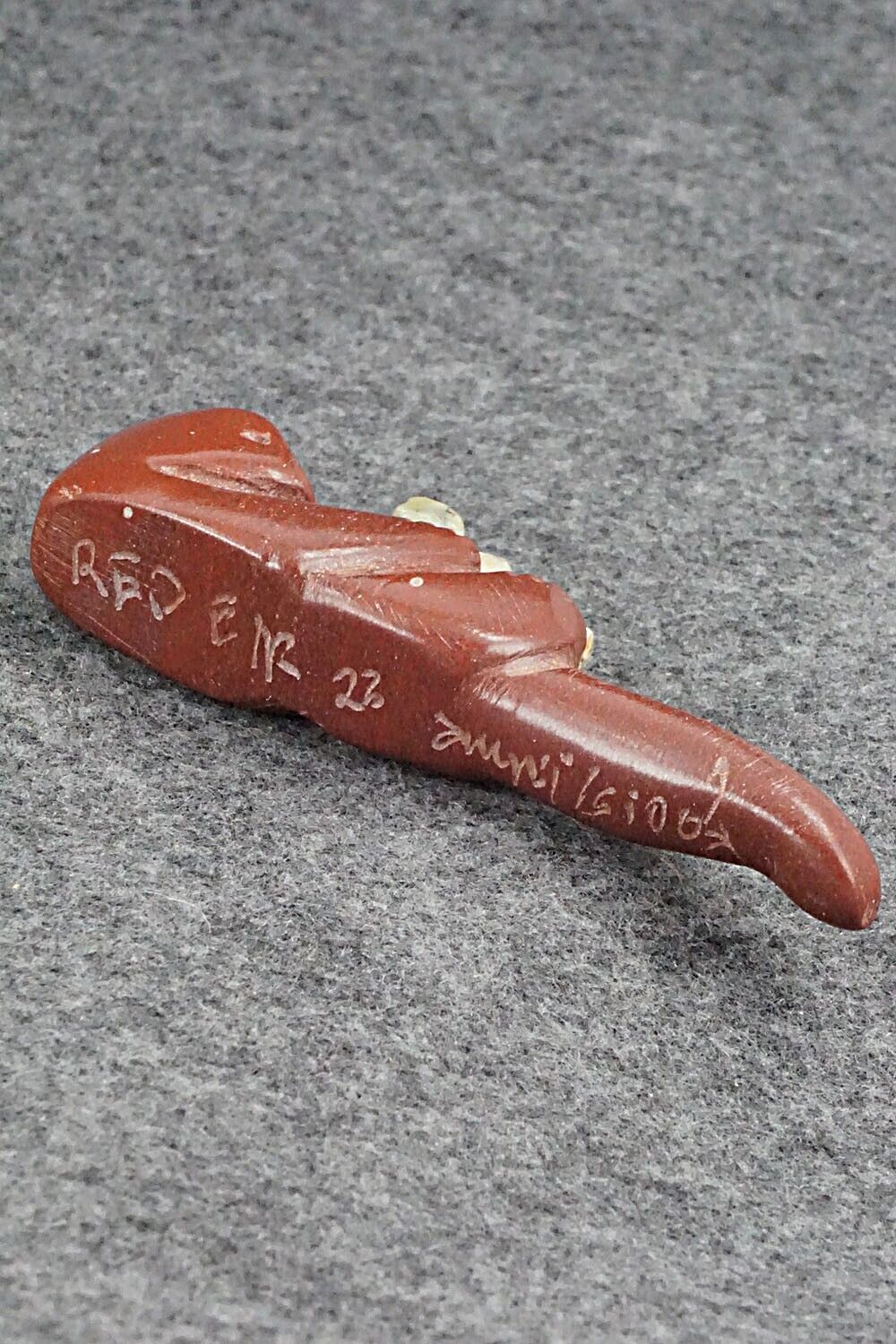 Otter with Pup Zuni Fetish Carving - Justin Red Elk