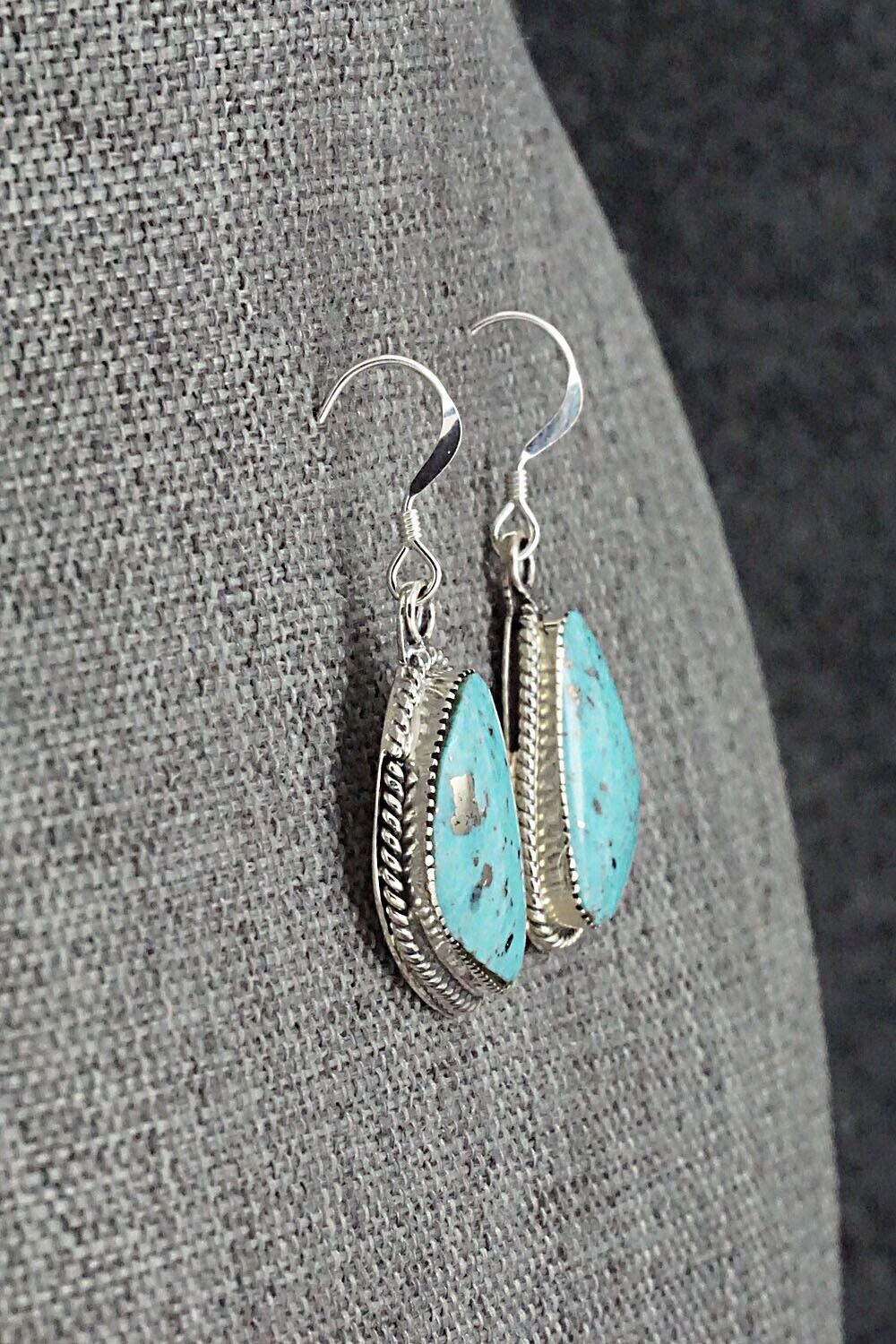 Turquoise & Sterling Silver Earrings - Annissa Martinez