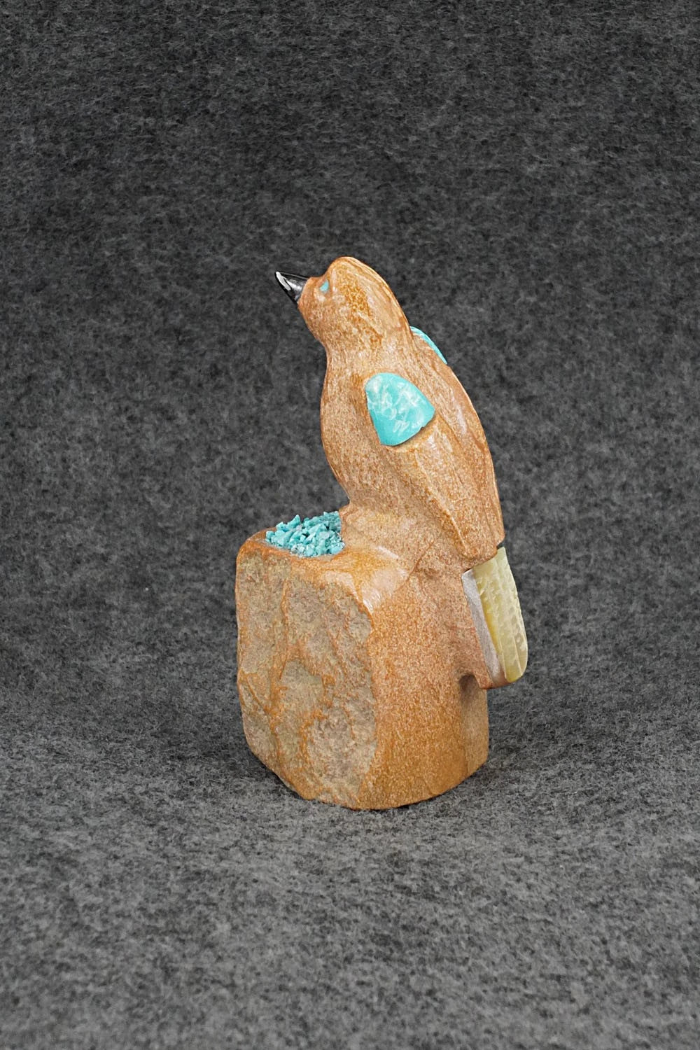Quail Zuni Fetish Carving - Freddie Leekya