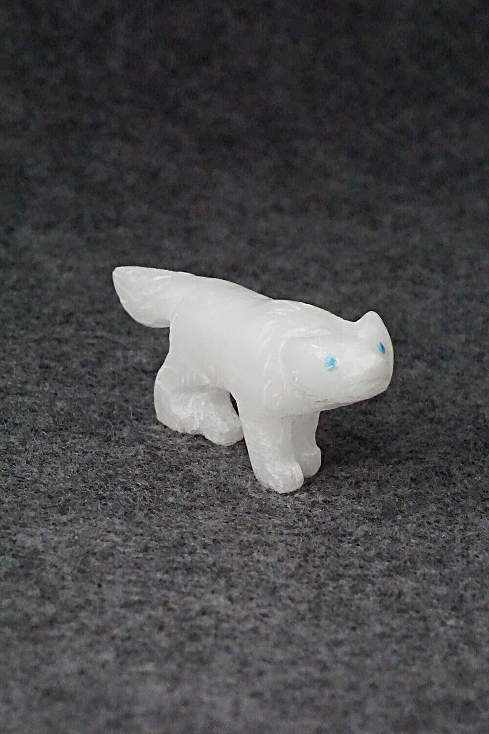 Wolf Zuni Fetish Carving - Cody Nastacio