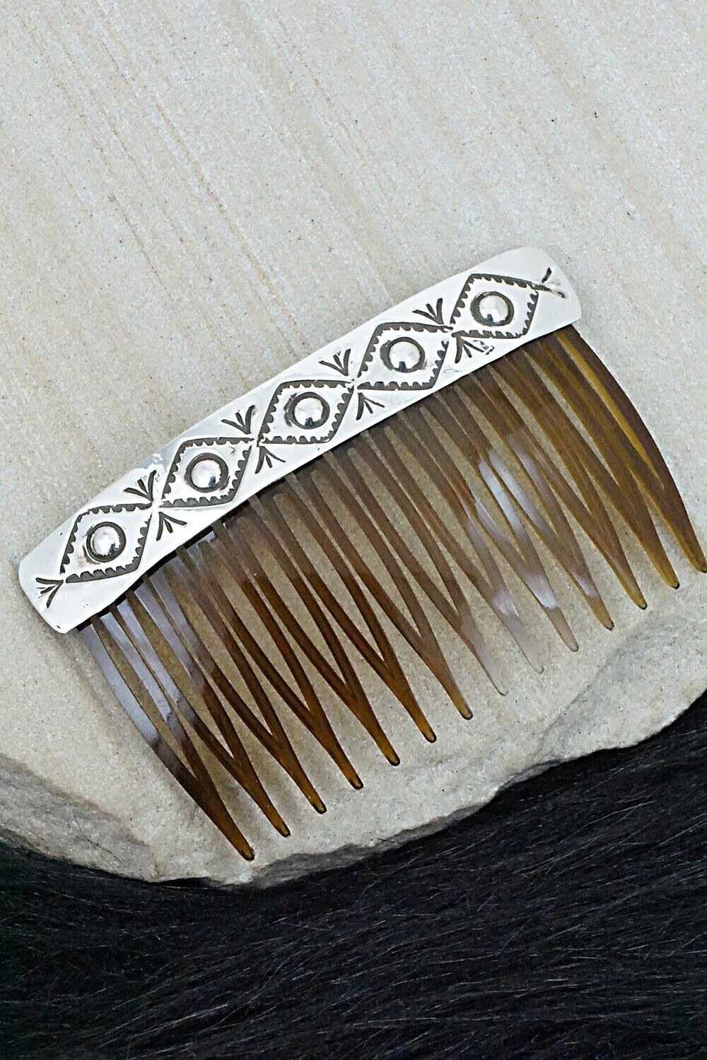 Sterling Silver Hair Combs - Jennie Blackgoat