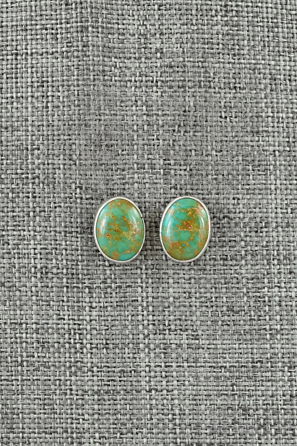 Turquoise & Sterling Silver Earrings - Rosemary Saunders