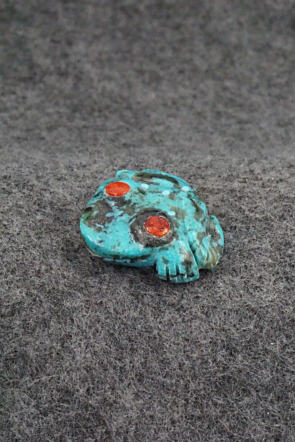 Frog Zuni Fetish Carving - Reynold Lunasee
