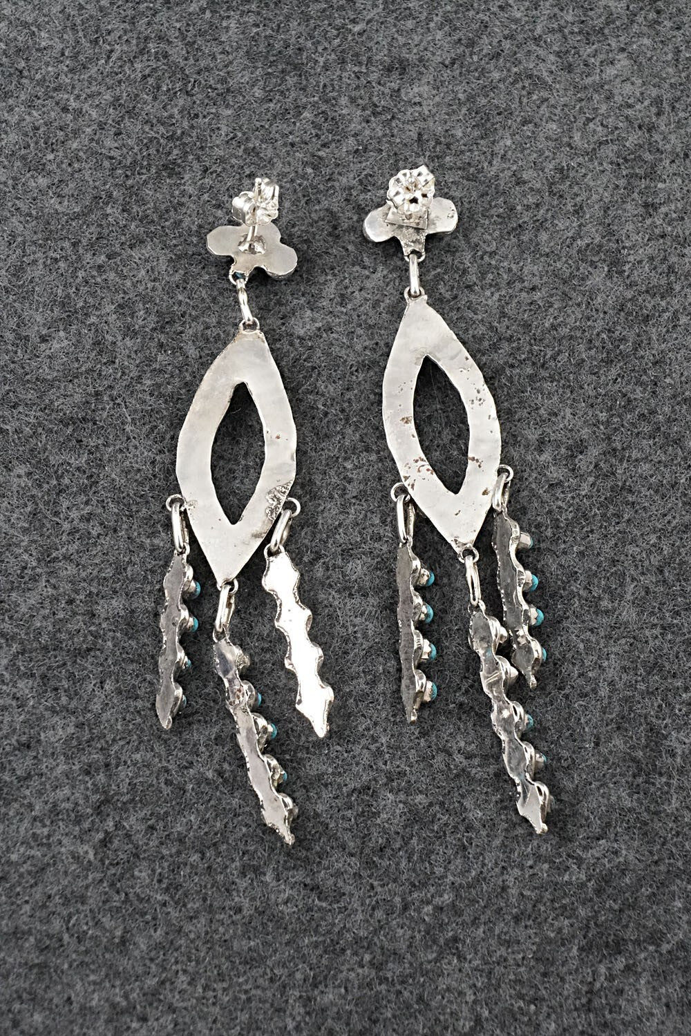 Turquoise & Sterling Silver Earrings - Wayne Johnson