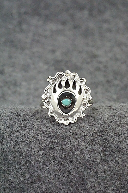 Turquoise & Sterling Silver Ring - Betty Hawthorne - Size 8.75