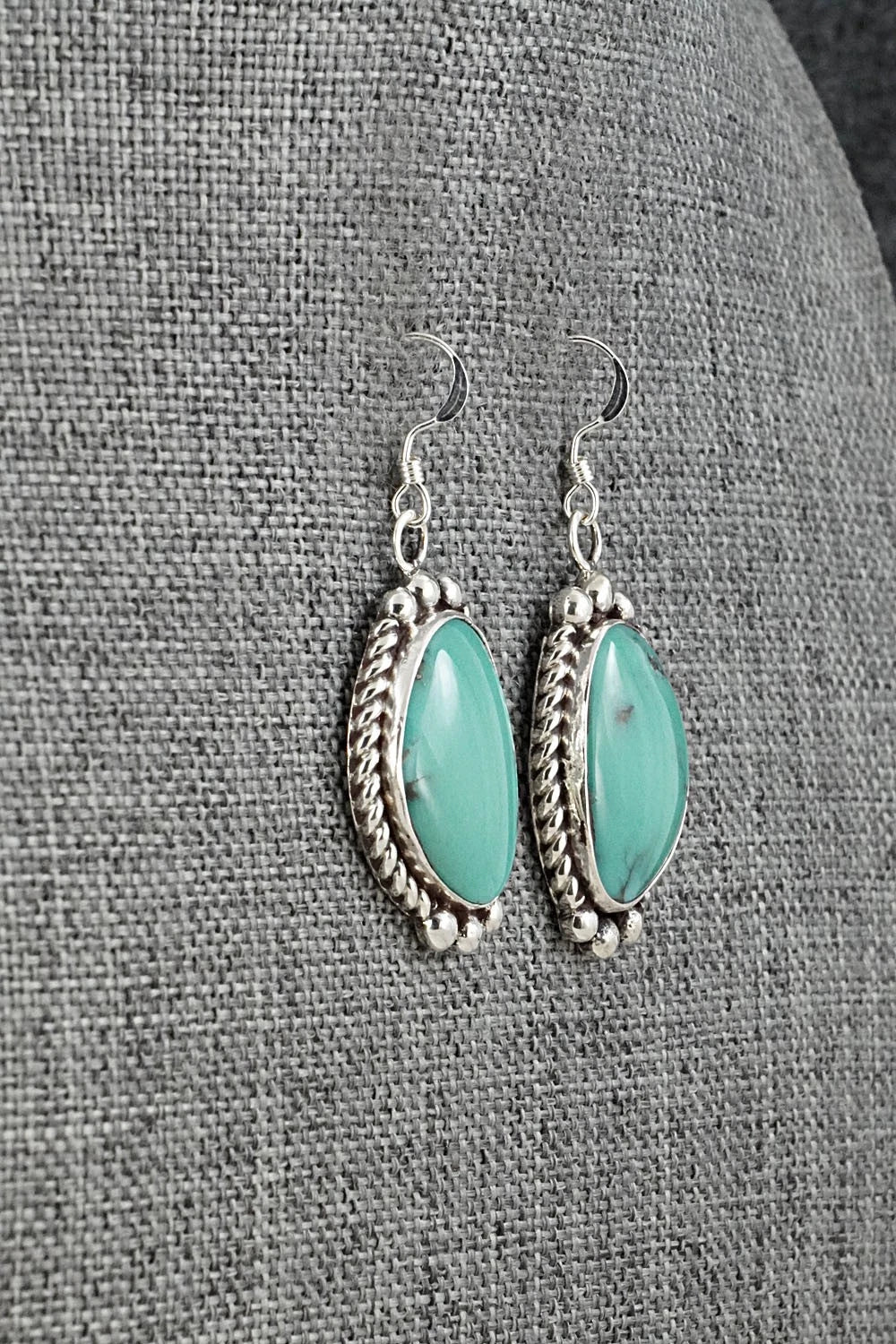 Turquoise & Sterling Silver Earrings - Antwone Brown
