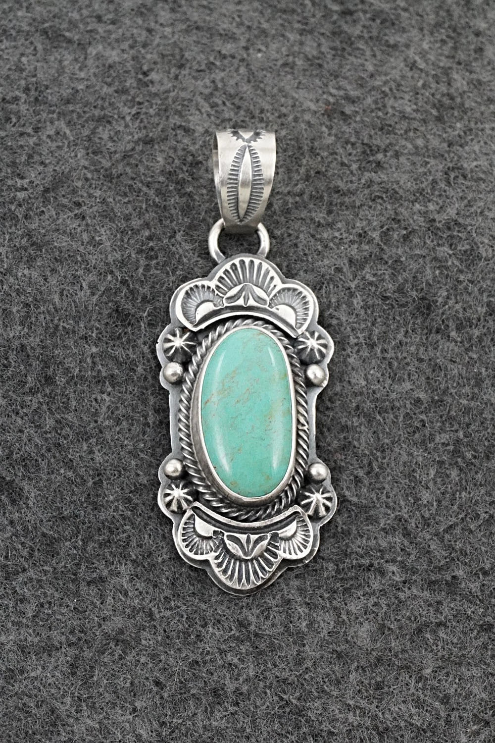 Turquoise & Sterling Silver Pendant - Randy Boyd