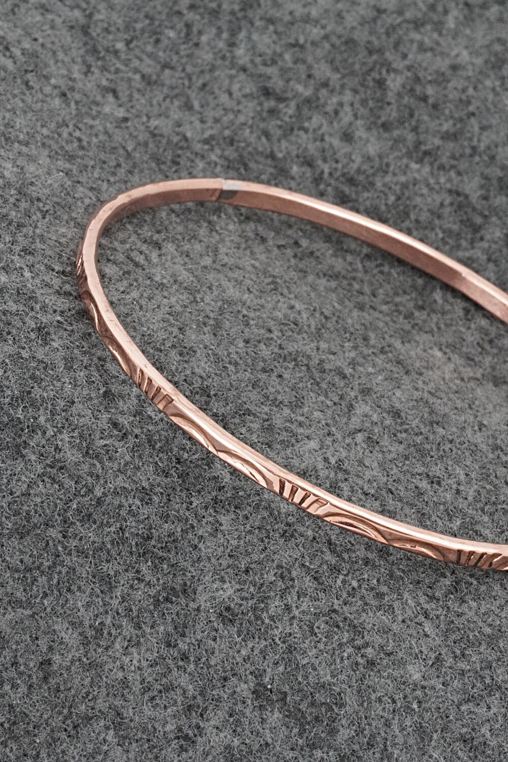 Copper Bangle Bracelet - Elaine Tahe