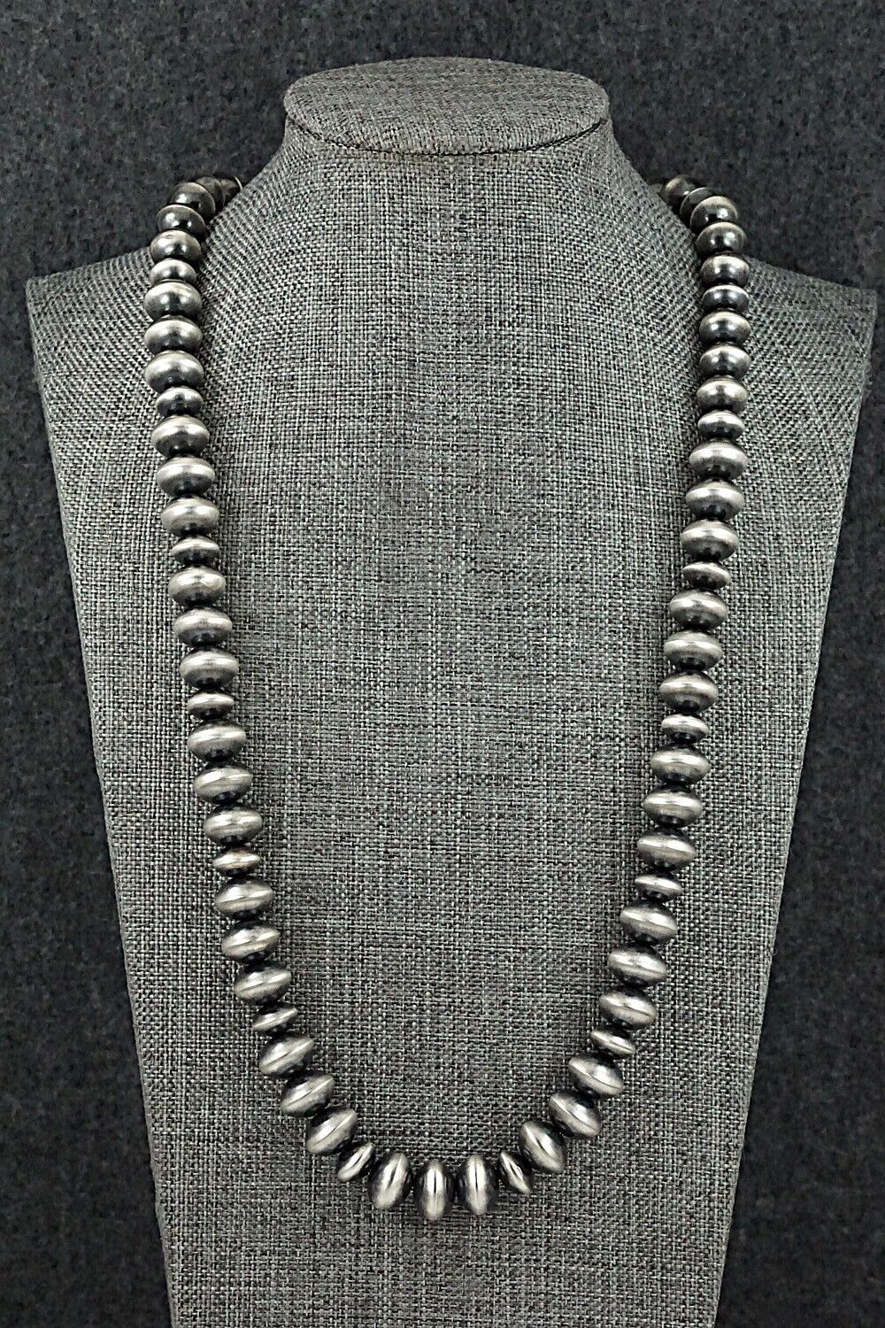 Sterling Silver Navajo Pearl Necklace 24" - Presley Haley